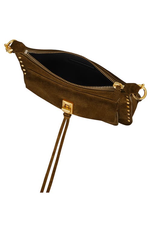 Rebecca Minkoff Mini Darren Leather Crossbody Bag In Brown