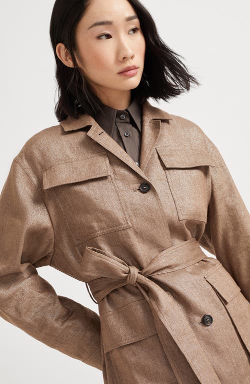 Brunello Cucinelli Sparkling Twill Safari Jacket