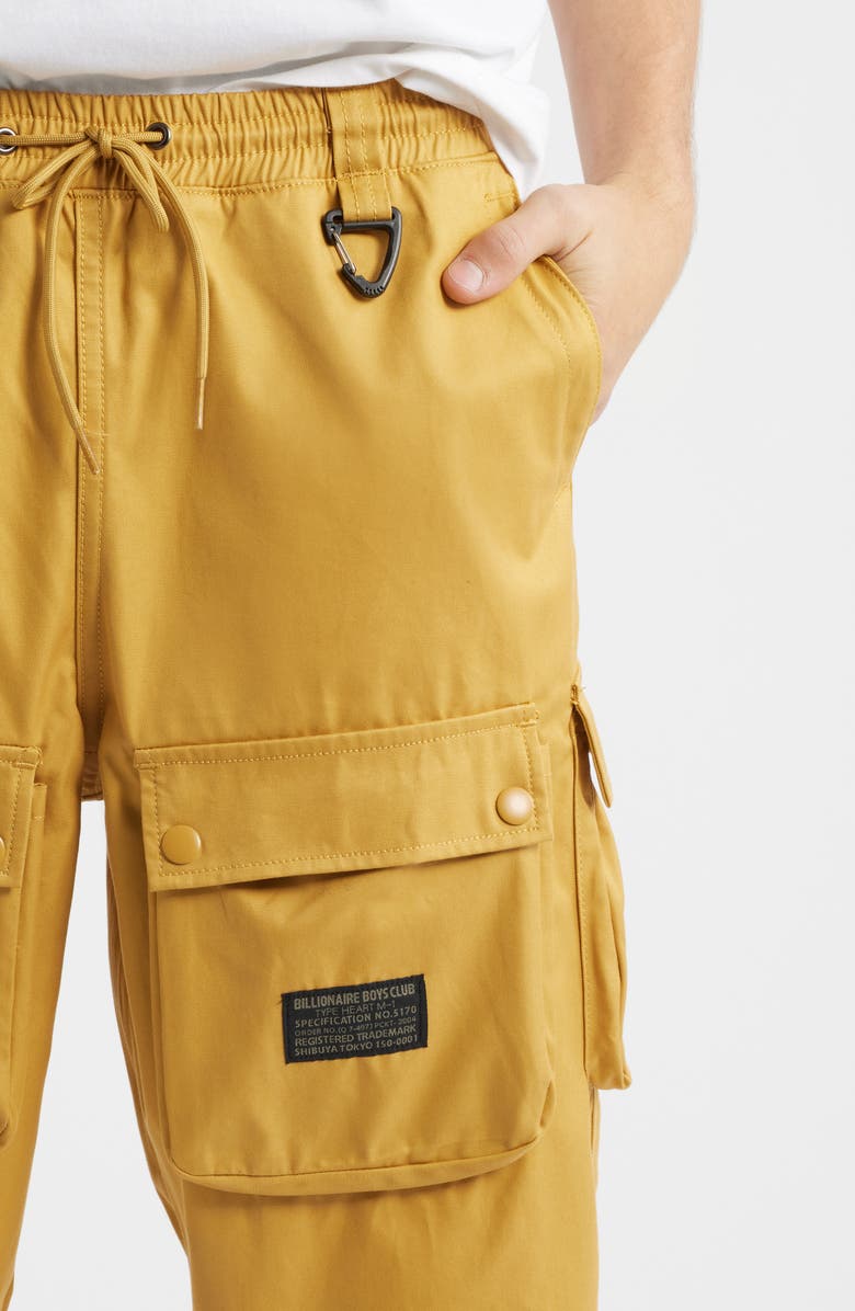 Billionaire Boys Club BB Hemisphere Cotton Twill Cargo Pants, Alternate, color, Honey Mustard