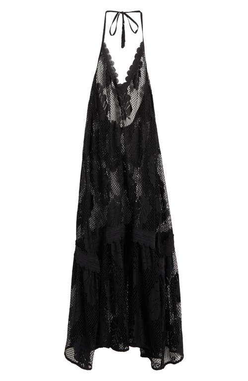 Ramy Brook Shea Sheer Cover-up Sundress In Black