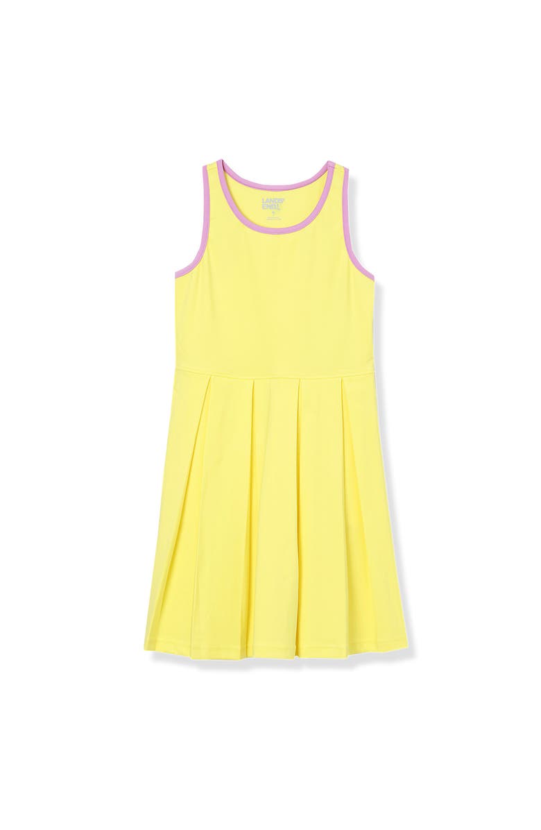 Lands' End Girls Athletic Active Tank Top Dress, Alternate, color, Limelight