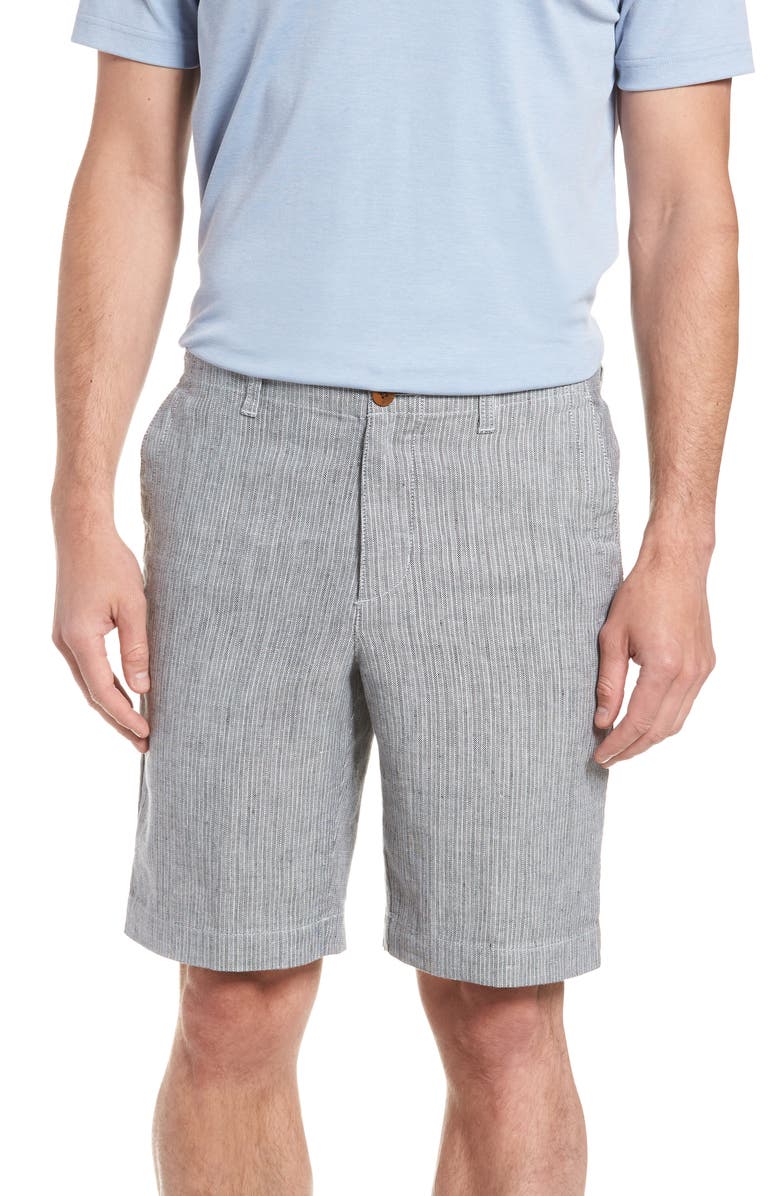 Tommy Bahama Harbor Herringbone Linen Blend Shorts, Main, color, 