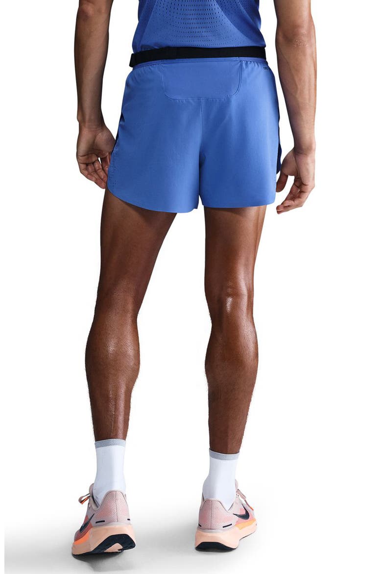 AeroSwift 4-Inch Running Shorts, Alternate, color, COMET BLUE/ BLACK