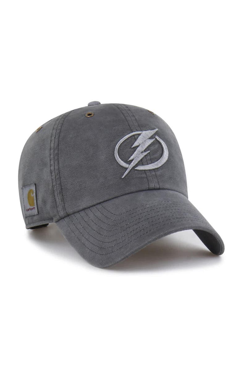CARHARTT X 47 Men's Carhartt x '47  Charcoal Tampa Bay Lightning Clean Up Adjustable Hat, Main, color, Charcoal