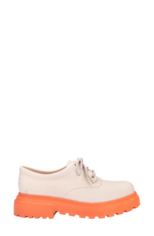 Melissa Charlotte Jelly Oxford Shoe In Matte Beige/orange, Women's At Urban Outfitters In Matte Beige/orange