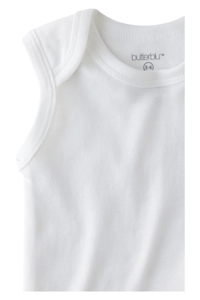 Sam Assorted 5-Pack Sleeveless Organic Cotton Bodysuits, Alternate, color, STONE