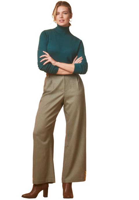 Wide Leg Pleated Trouser