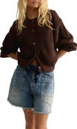 Free People Vienna Rib Button Front Cardigan