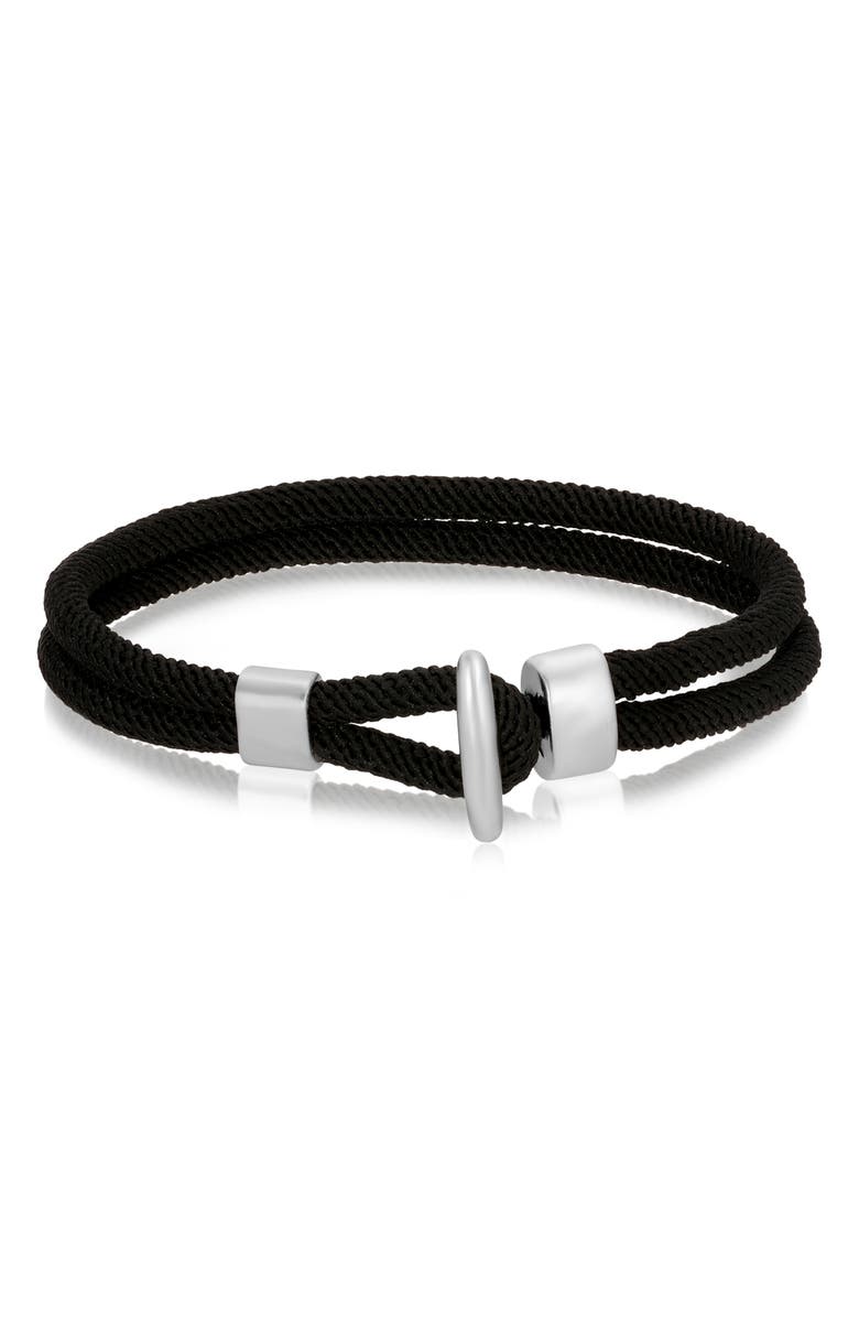 Mr. Ettika Men's Paracord Bracelet, Main, color, Black