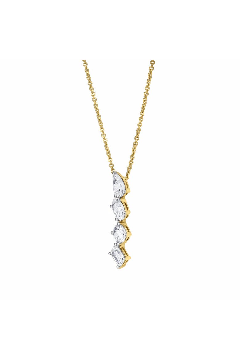 Selara 14K Gold Lab Grown Diamond Necklace - 2 Ct, Alternate, color, 14K Yellow Gold