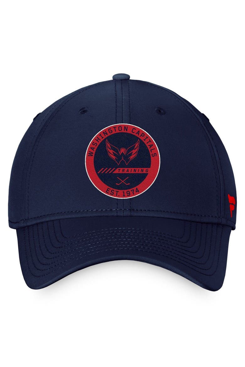 Men's Fanatics Branded Navy Washington Capitals 2022 Authentic Pro Training Camp Flex Hat, Alternate, color, Navy