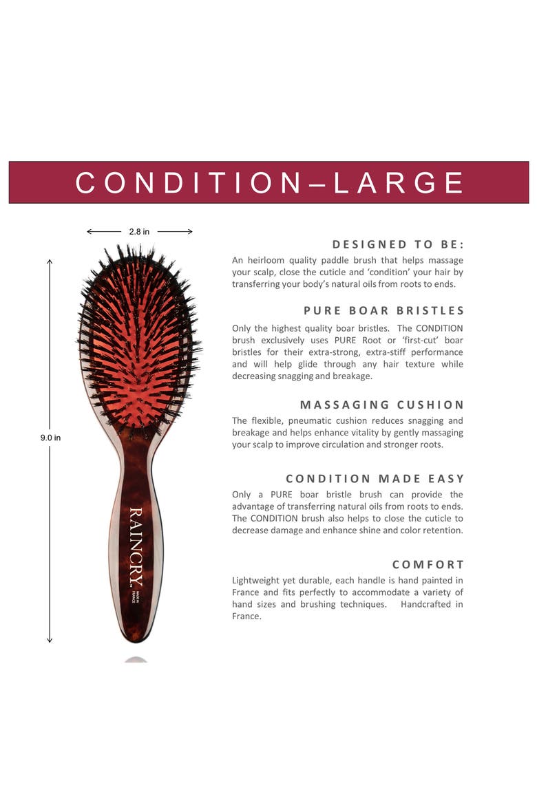 Condition Large Pure Boar Bristle Brush, Alternate, color, NO COLOR