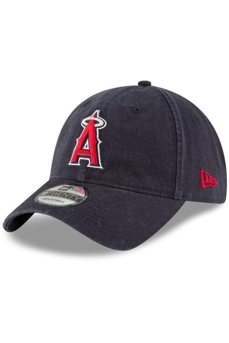 Men's New Era Navy Los Angeles Angels Fashion Core Classic 9TWENTY Adjustable Hat, Main, color, Navy