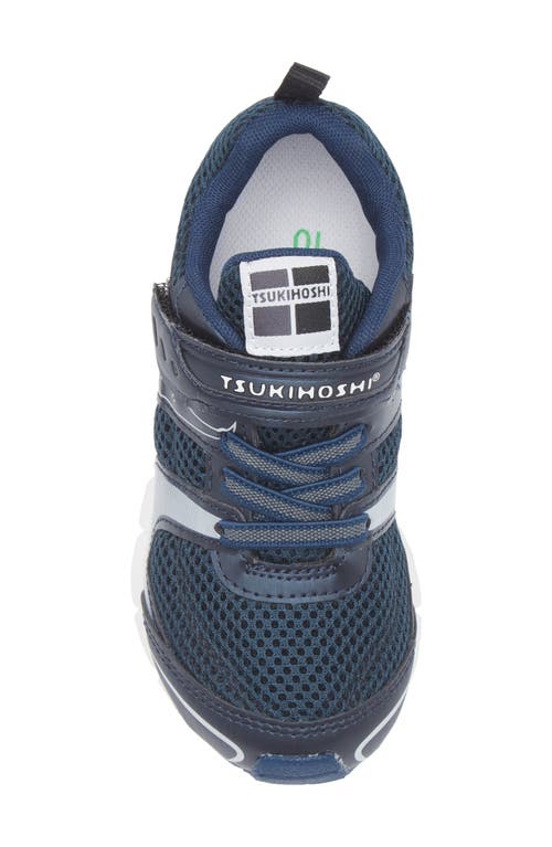 Tsukihoshi Velocity Washable Sneaker In Navy/silver