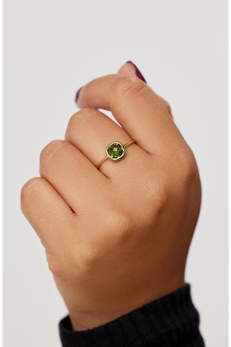 Stone Ring - Mae Ring Green, Alternate, color, Green