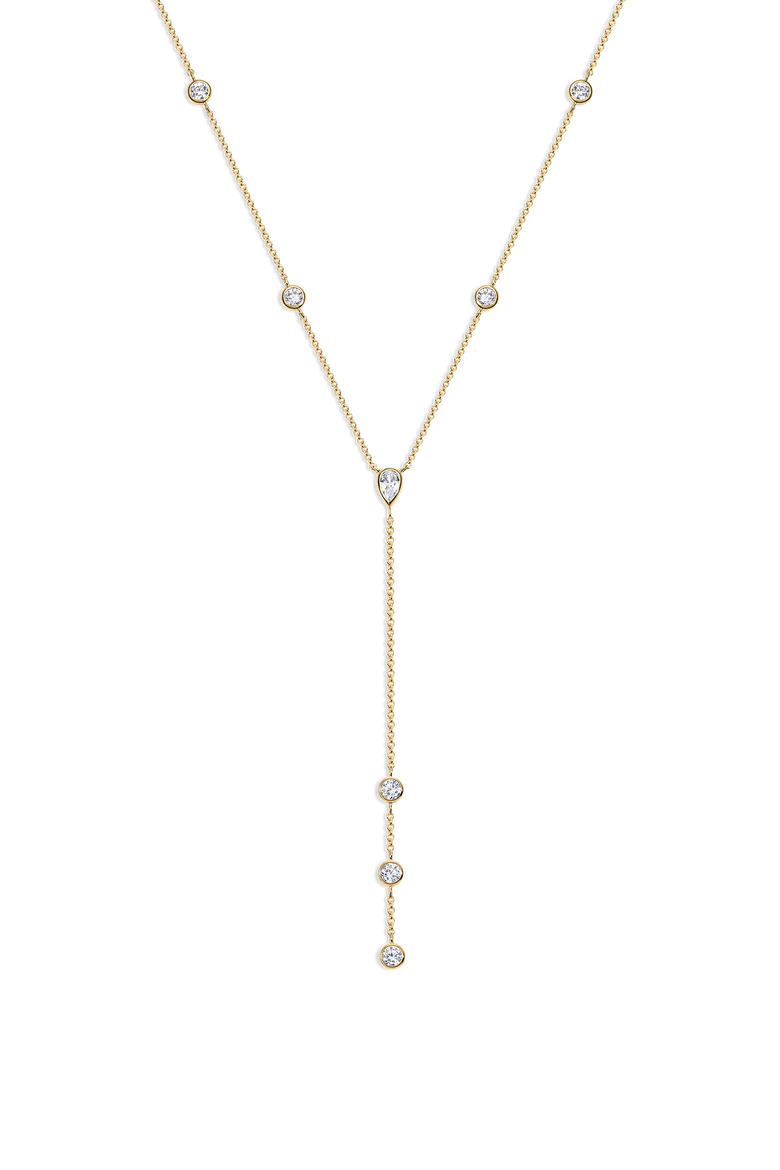 Castles Lariat Necklace, Main, color, Gold