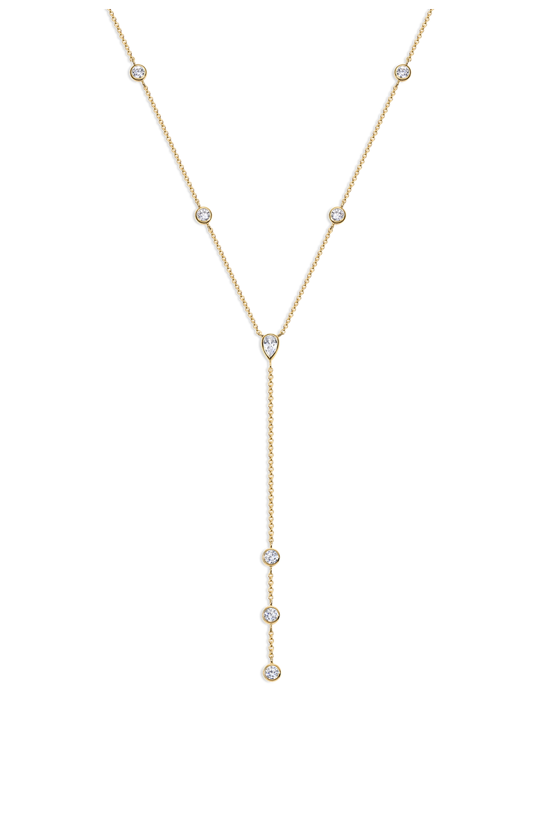 Electric Picks Castles Lariat Necklace, Main, color, Gold