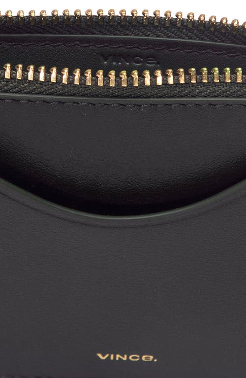 Vince Leather Card Case In Brown