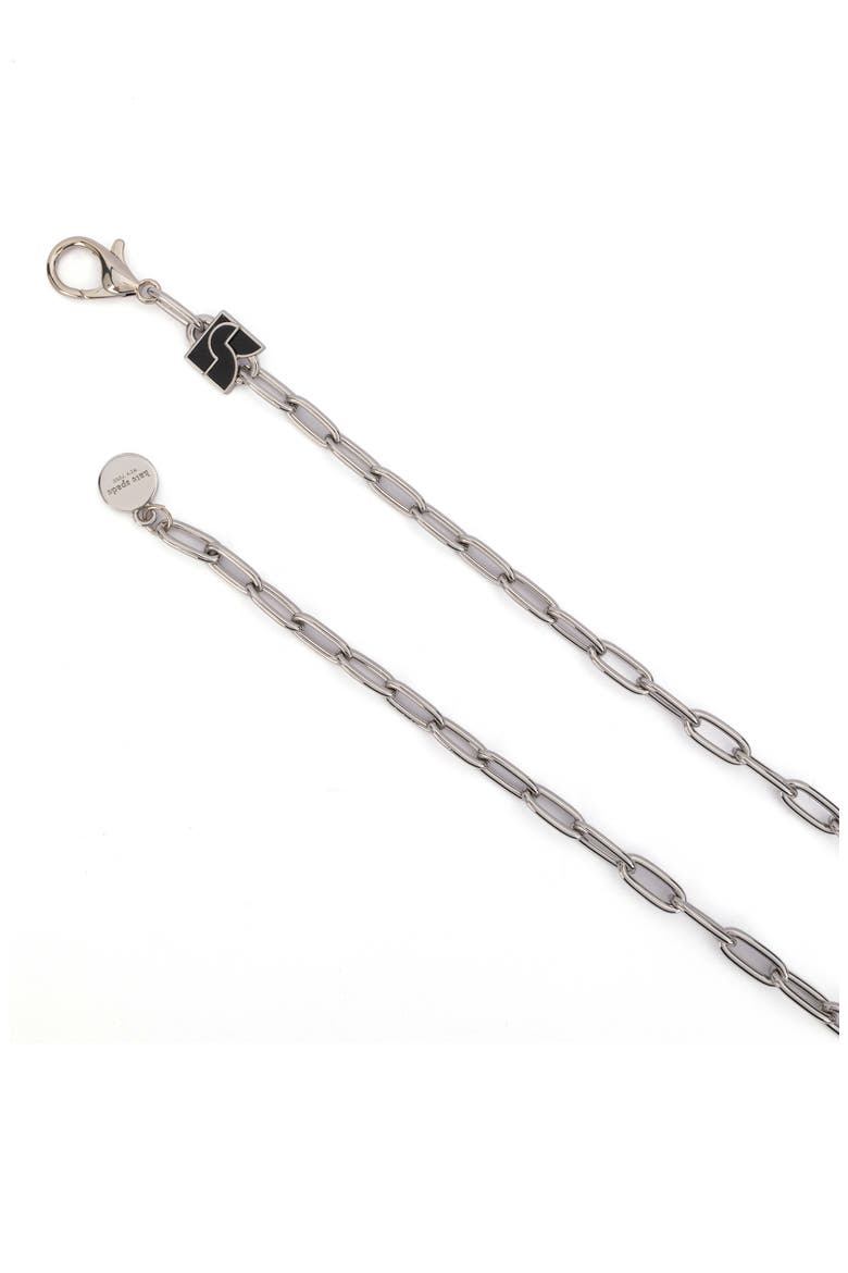dakota chain belt, Alternate, color, NICKEL / BLACK
