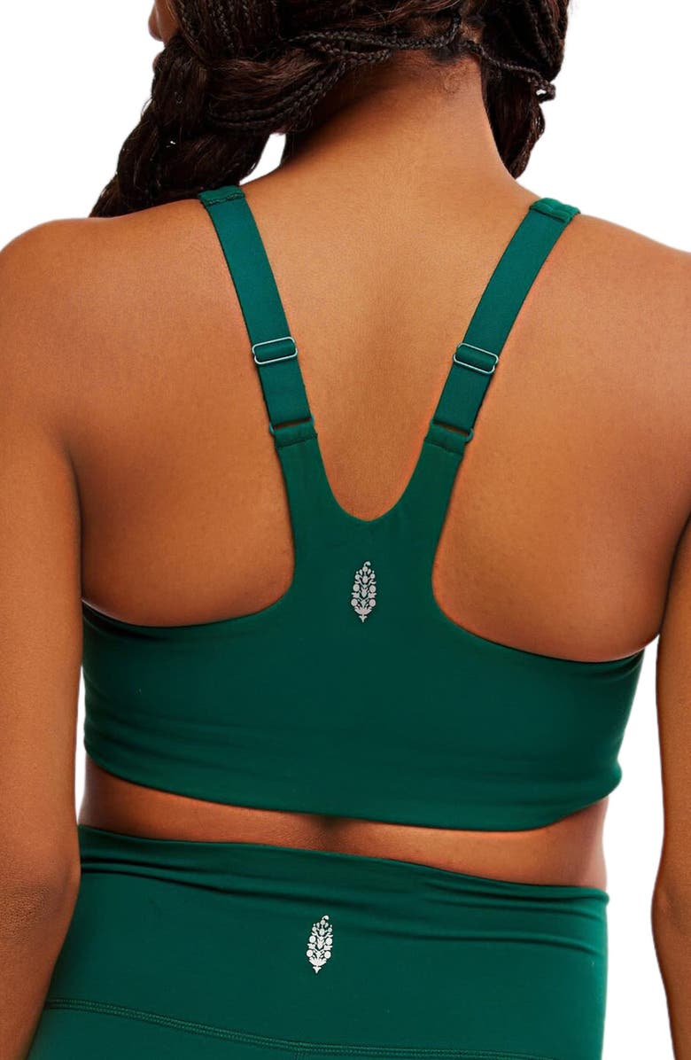 Free People x Hatch Never Better Square Neck Maternity Sports Bra, Alternate, color, Garden Green