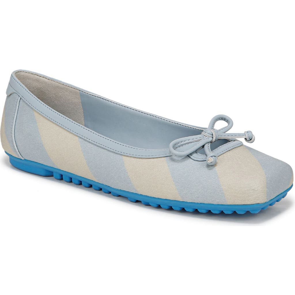 Franco Sarto Imara Square Toe Ballet Flat In Blue