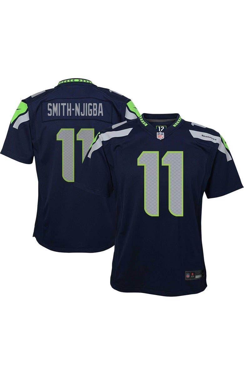 Nike Youth Nike Jaxon Smith-Njigba Navy Seattle Seahawks Game Jersey, Alternate, color, Navy