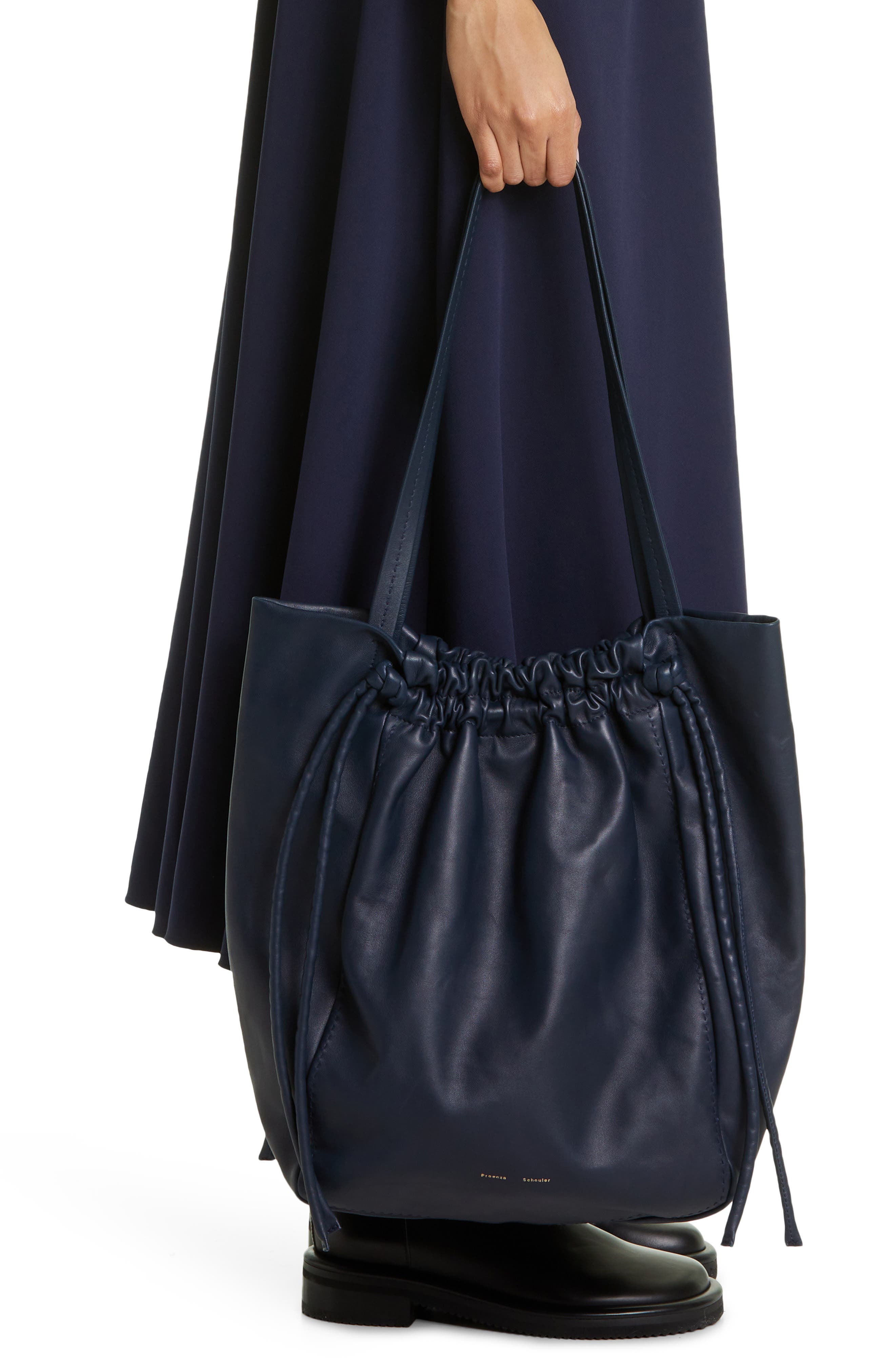 Drawstring Tote, Alternate, color, 410 DARK NAVY