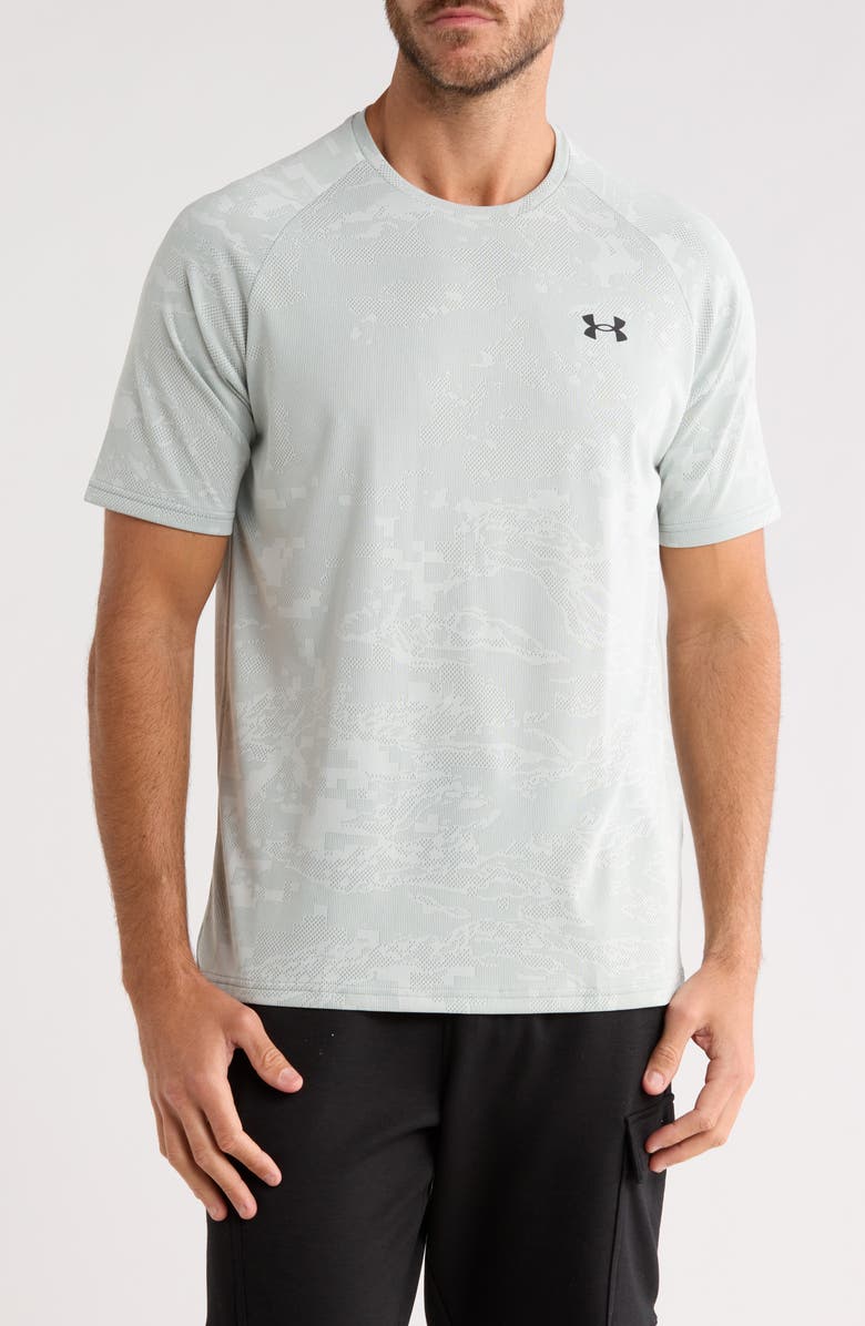 Under Armour Velocity Jacquard Active T-Shirt, Main, color, Silica Green