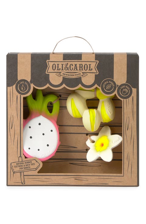 Fruit 3-Piece Newborn Teether Set