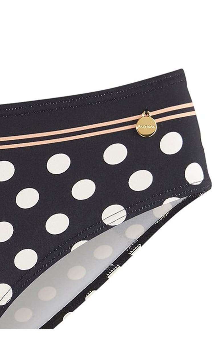 LASCANA Mix Print Bikini Bottom, Alternate, color, Black & Ivory