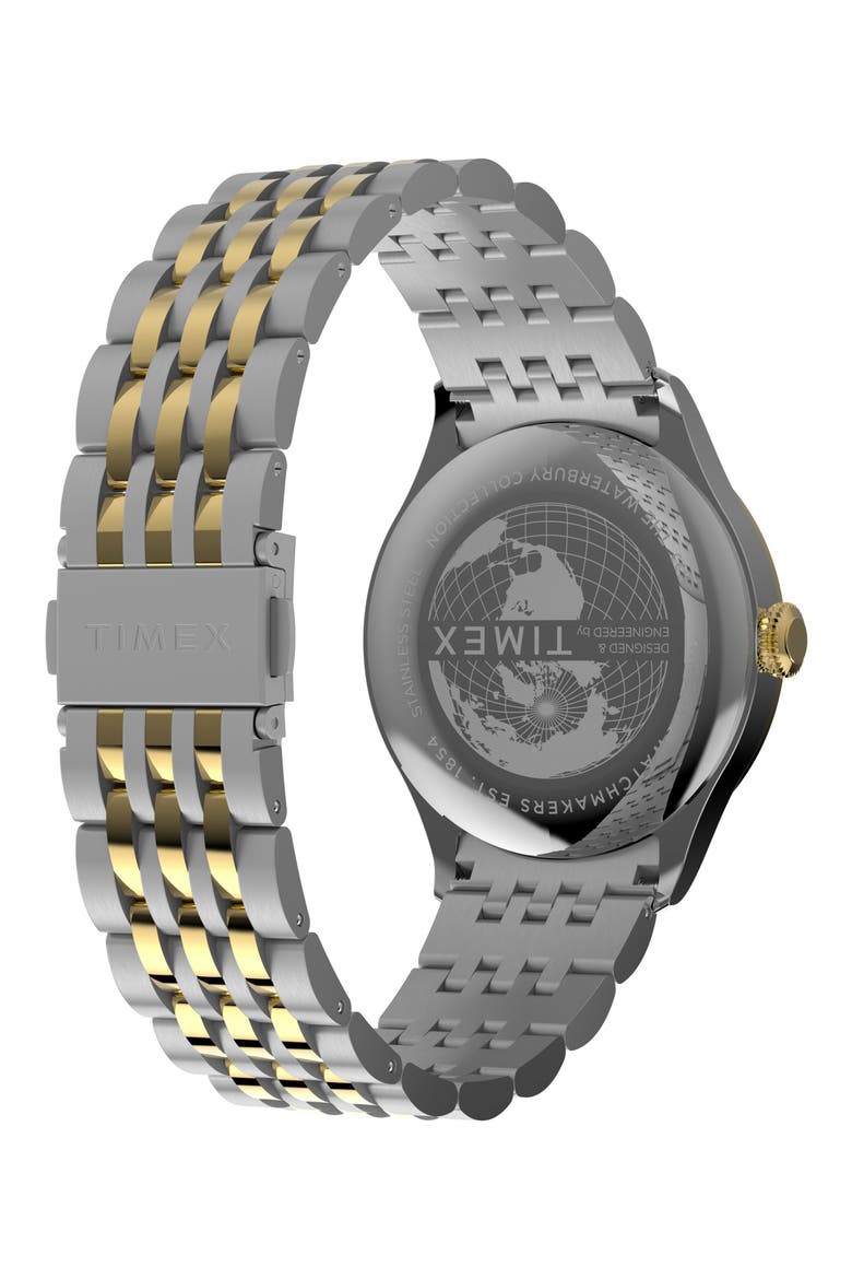 Waterbury Classic Quartz Bracelet Watch, 39mm, Alternate, color, SILVER/ BLACK