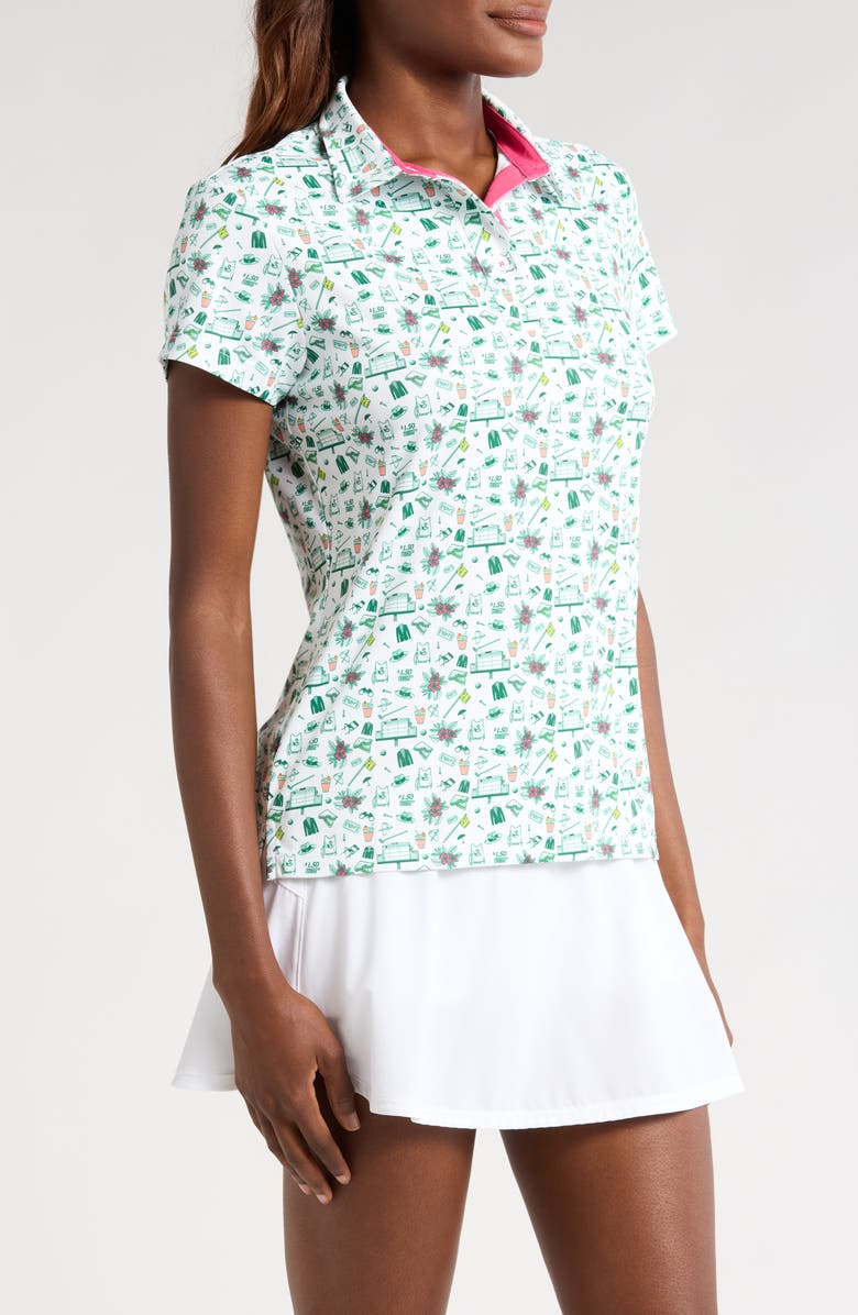 Swannies Kolsie Golf Print Polo, Alternate, color, 