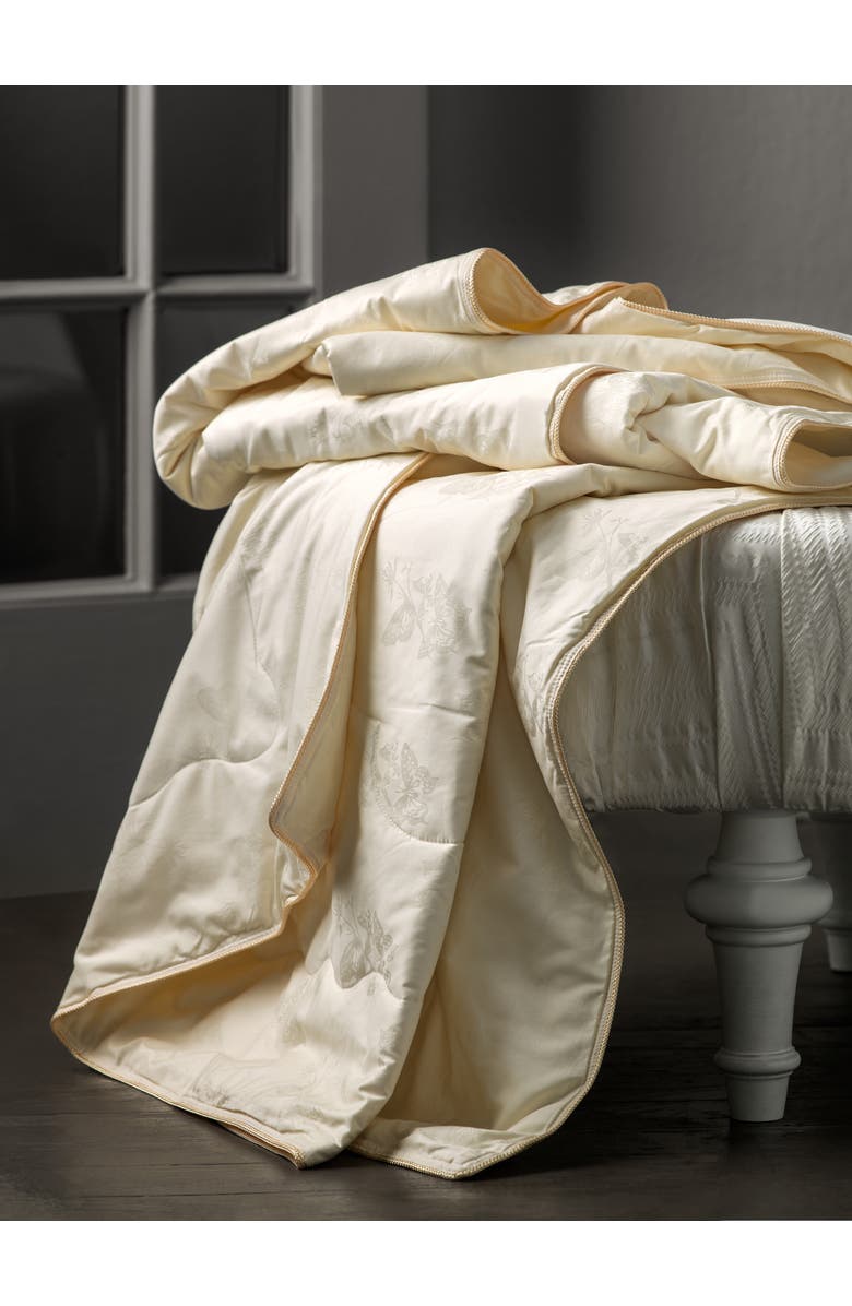 Togas Selena Light Tussah silk comforter, Alternate, color, White