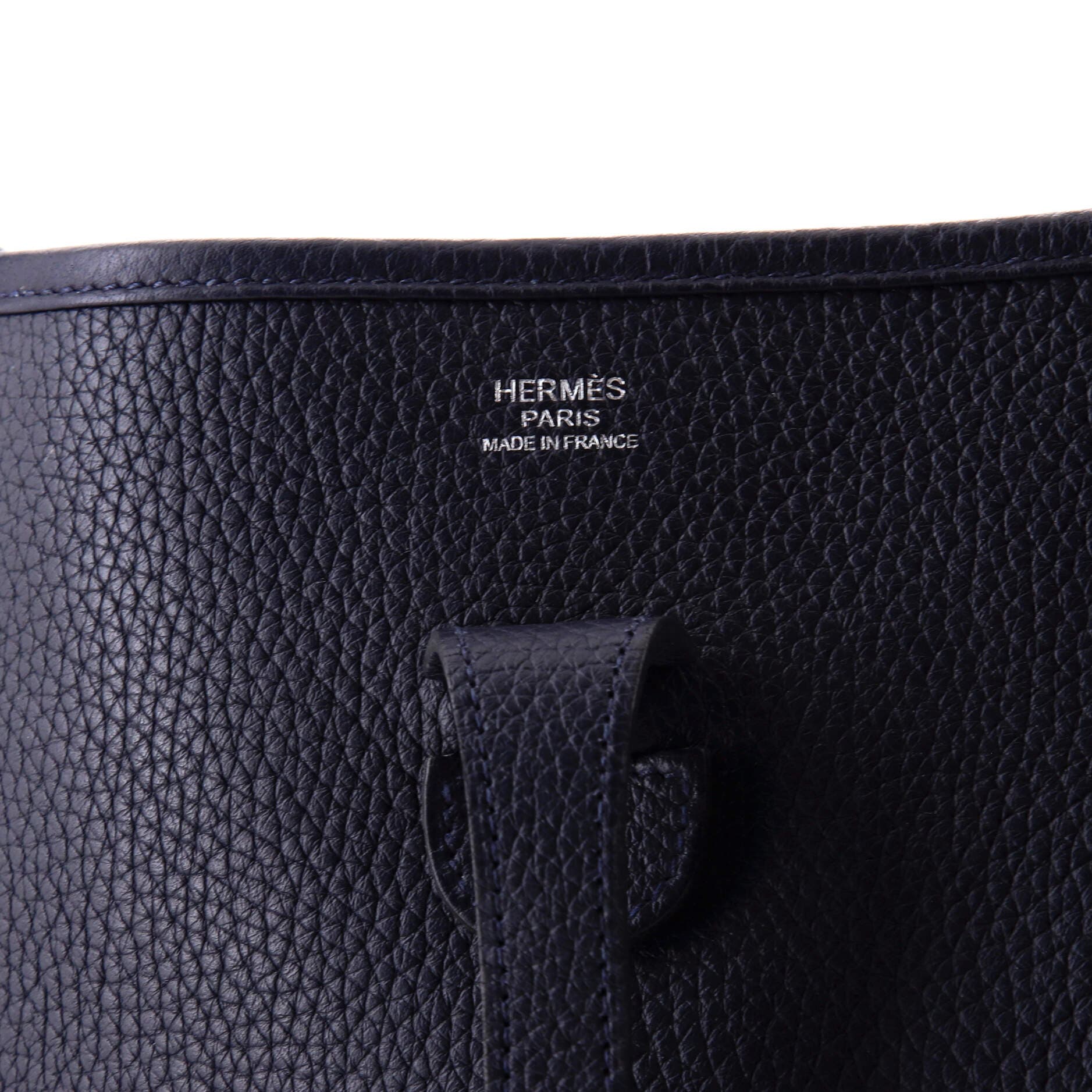 Pre-Owned Hermes Evelyne Bag Gen III Clemence PM, Alternate, color, Bleu Nuit
