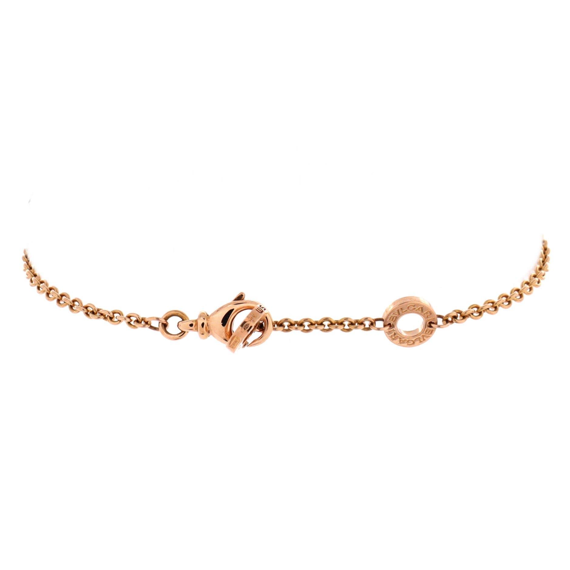 B.Zero1 Soft Bracelet 18K Rose Gold with Diamonds, Alternate, color, Metallic Gold