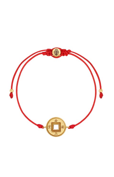 Endless Prosperity Red String Lucky Coin Bracelet