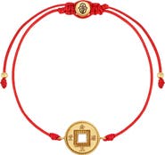 Karma and Luck Endless Prosperity Red String Lucky Coin Bracelet