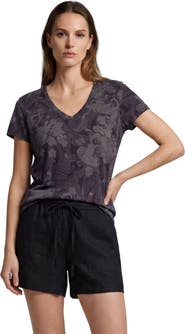 Lords of Harlech Paisley Explosion Womens V-neck Printed Top