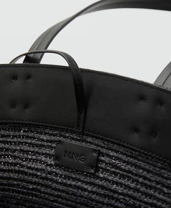 Medium Double Handle Natural Fiber Bag