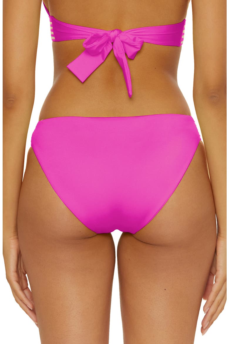 Monaco Tab Hipster Bikini Bottoms, Alternate, color, PEONY