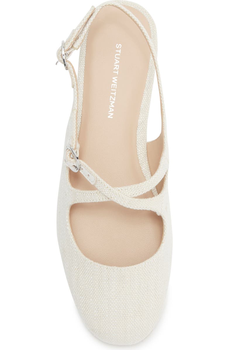 Stuart Weitzman Clover Slingback Mule, Alternate, color, Natural