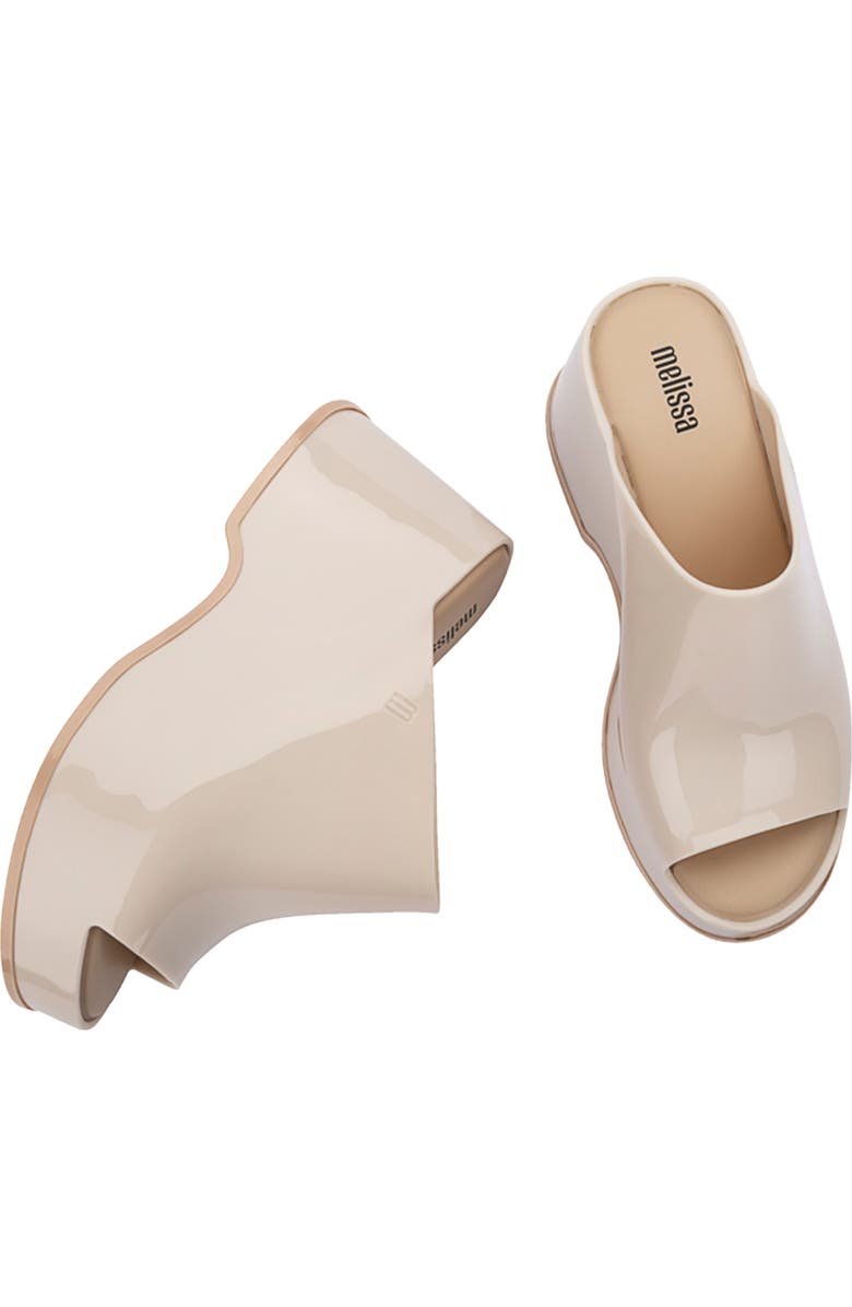 Melissa Patty Platform Slide Sandal, Alternate, color, Beige