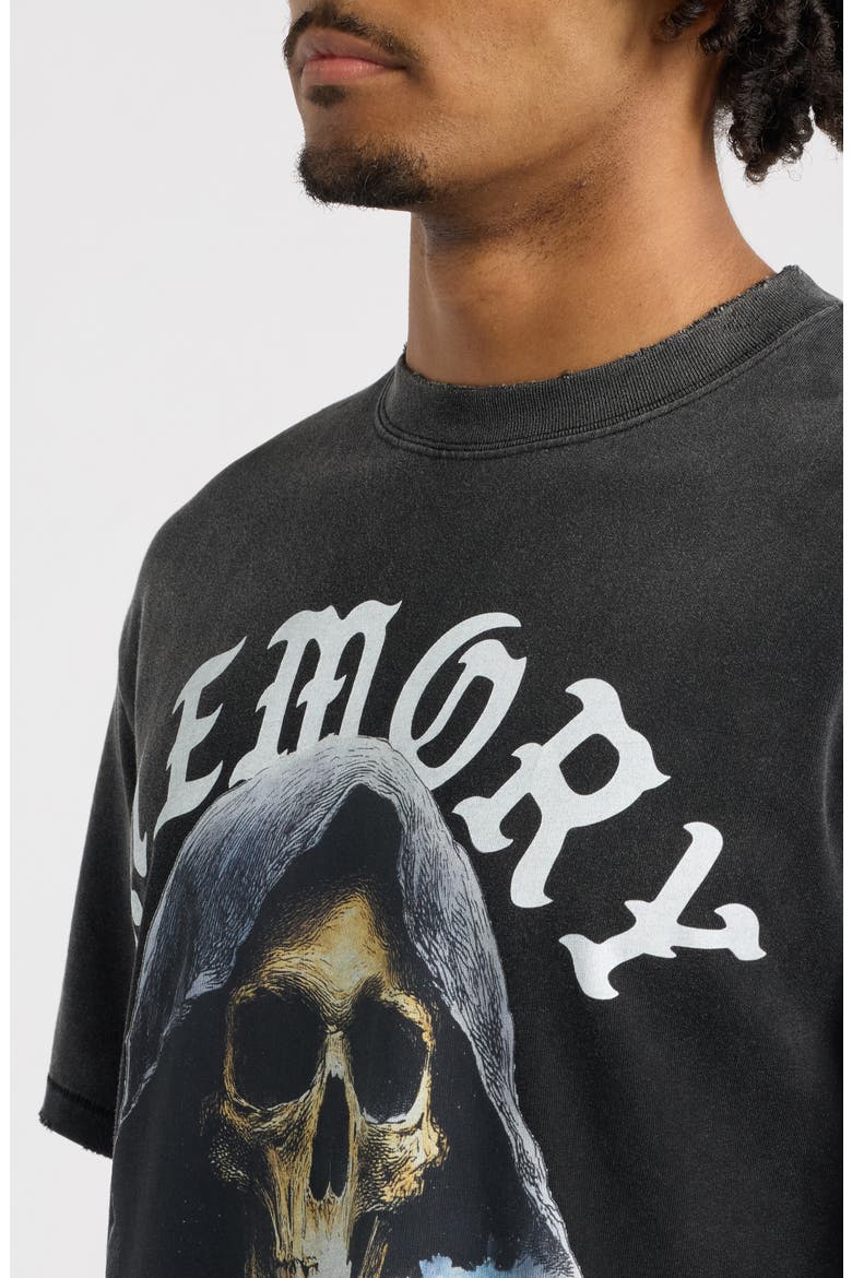 Old E Reaper Cotton Graphic T-Shirt, Alternate, color, VINTAGE BLACK