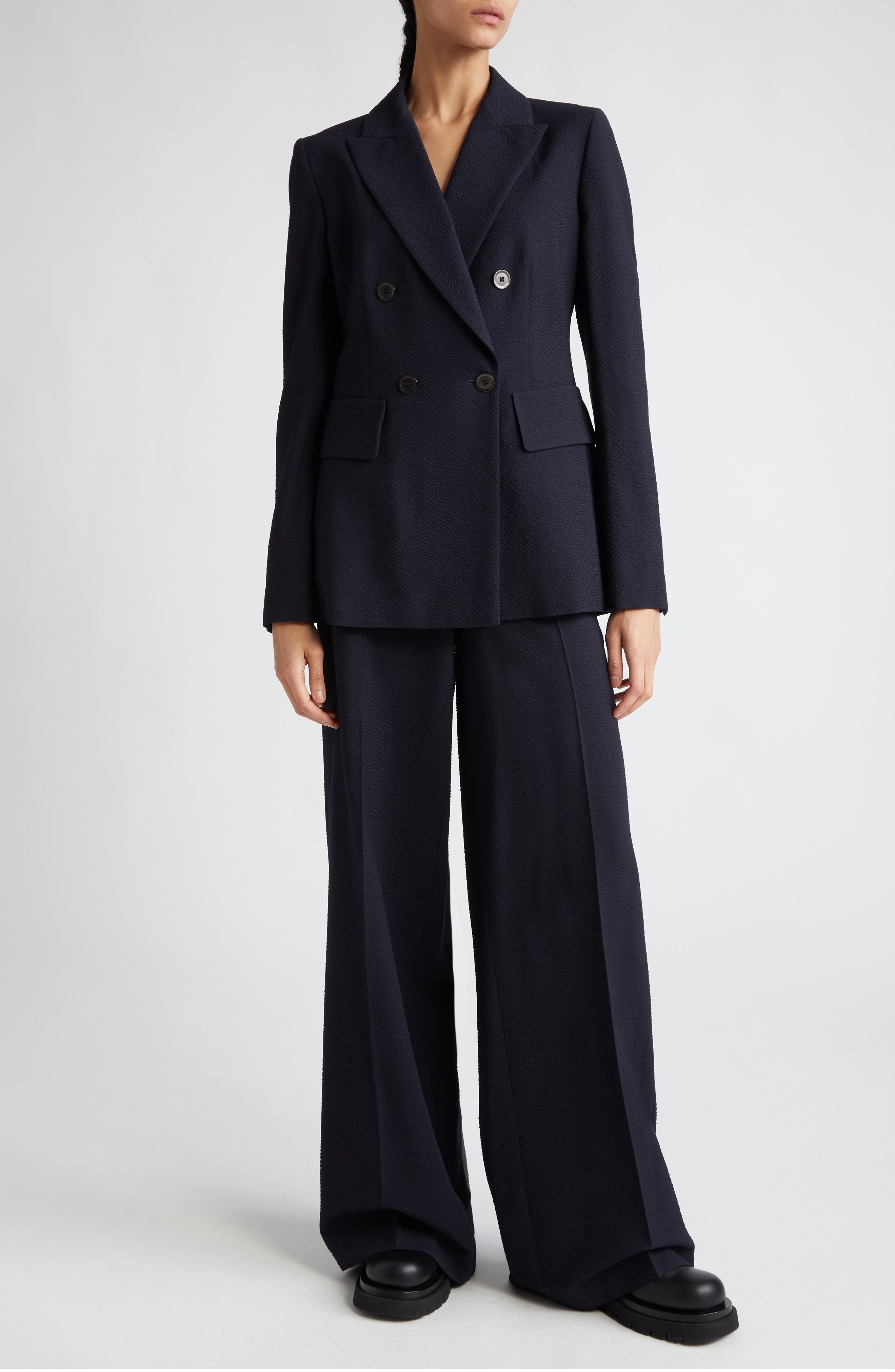 Albero Wool Blend Seersucker Jacket - image 2