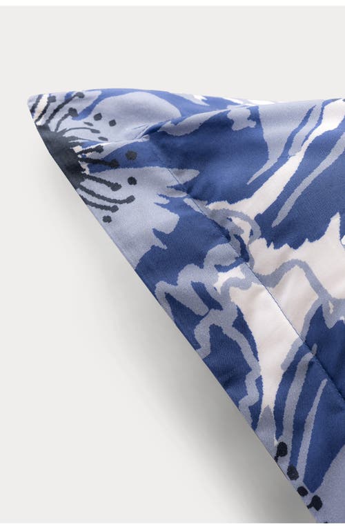 Brooks Brothers 200 Thread Count Awning Stripe Cotton Percale Sham Case Pair In Blue