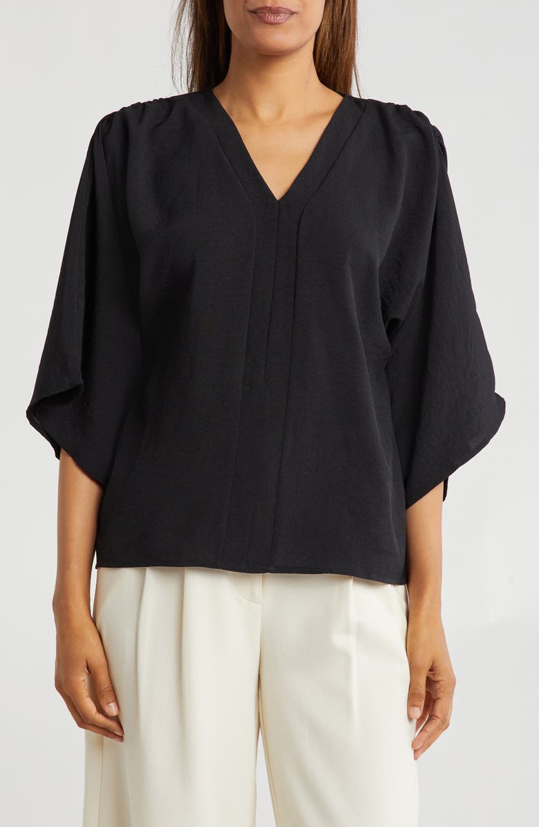 PATRIZIA LUCA Bell Sleeve Knit Top, Main, color,