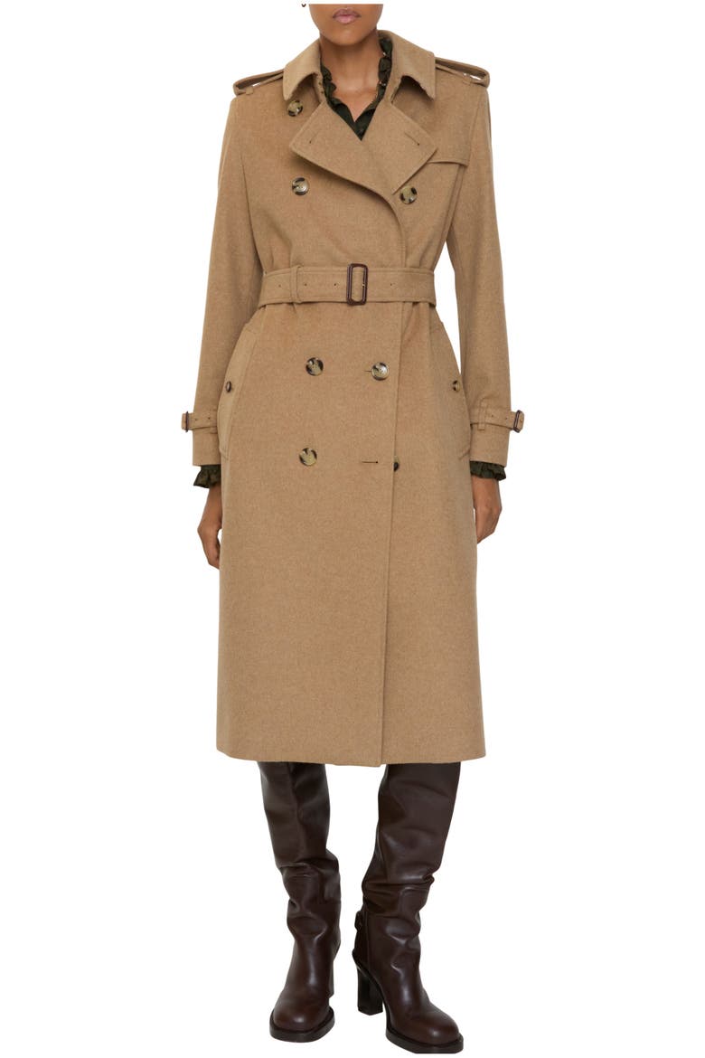 Burberry Long Cashmere Kensington Trench Coat (Women) | Nordstrom