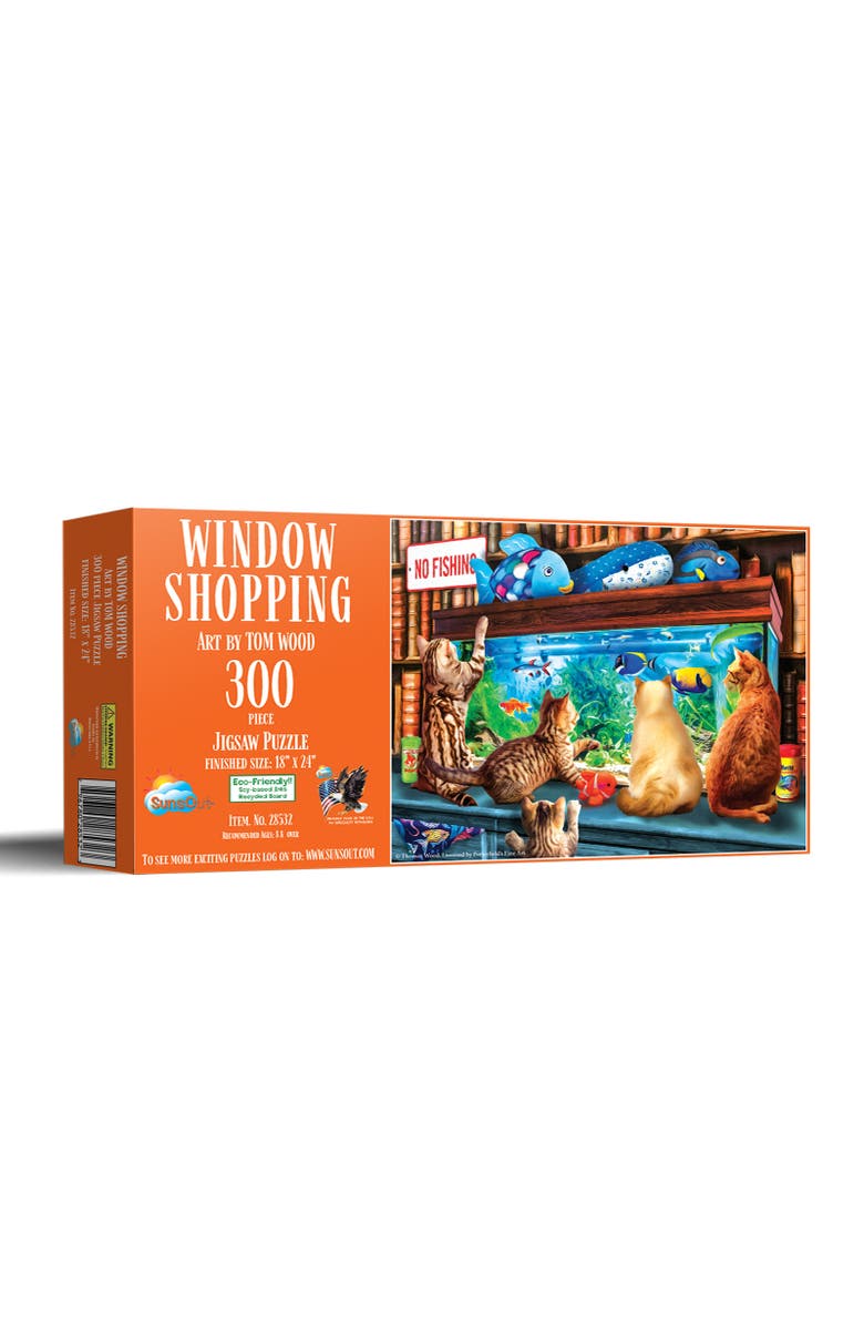 Sunsout Window Shopping 300 piece Jigsaw Puzzle for Adults, Main, color, Multicolor