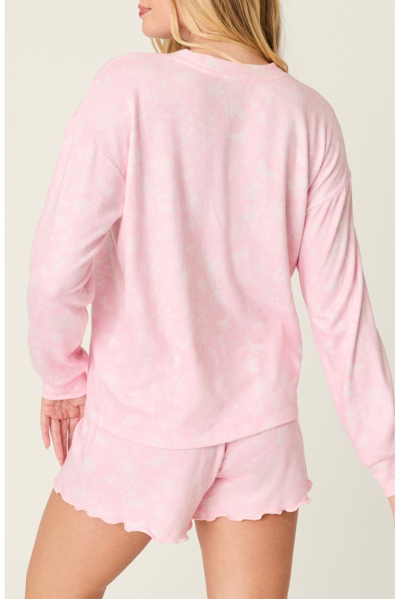Peachy Mix & Match Long Sleeve Pajama Top, Alternate, color, BABY PINK