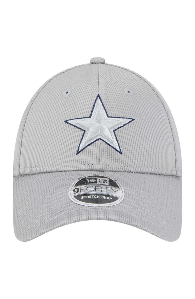 New Era Men's New Era Gray Dallas Cowboys Pivot 9FORTY Adjustable Hat, Alternate, color, Gray